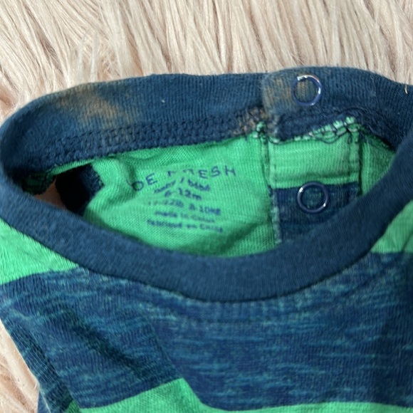 Striped Baby Boy Romper - Picture 3 of 3